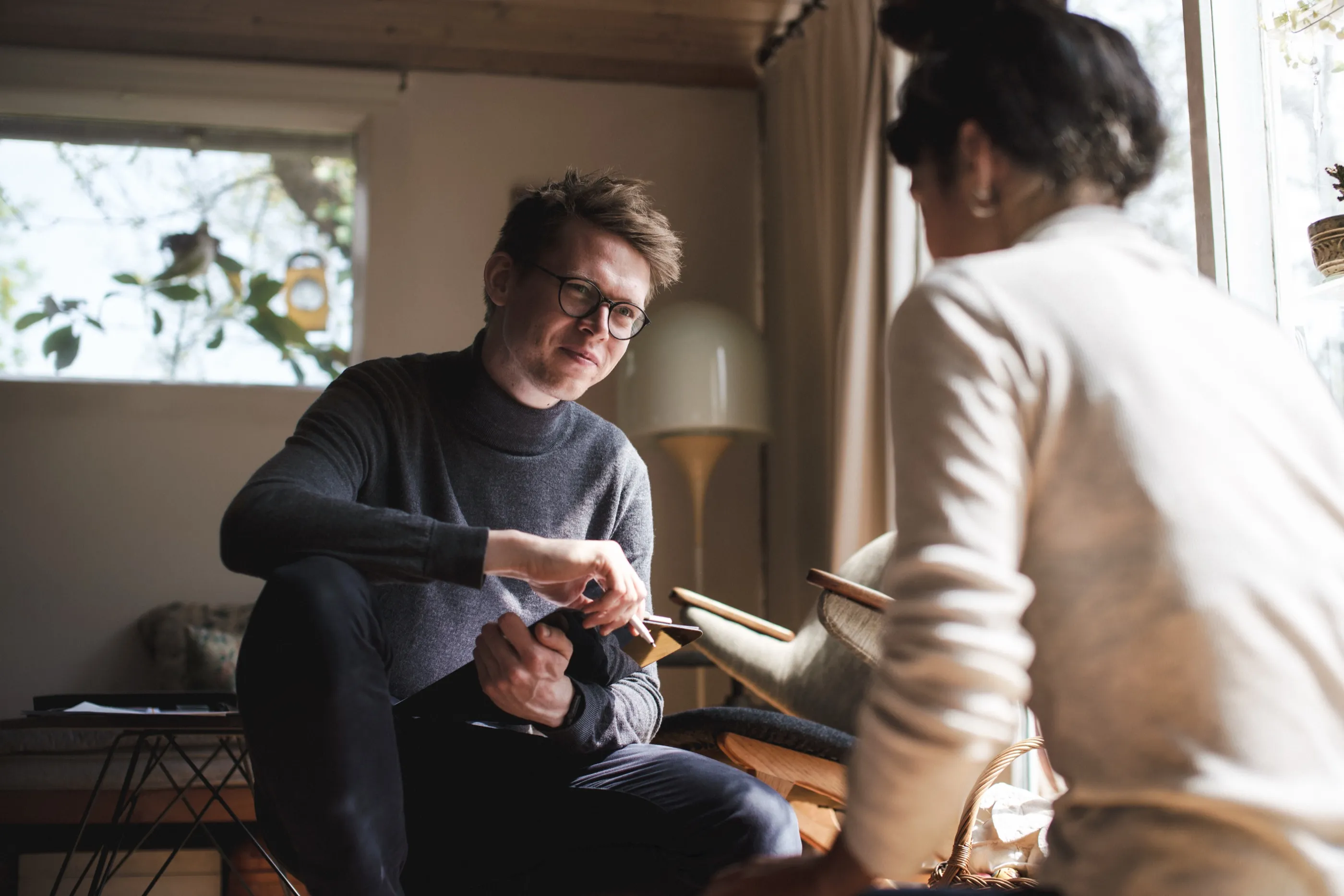 Søren in a user interview