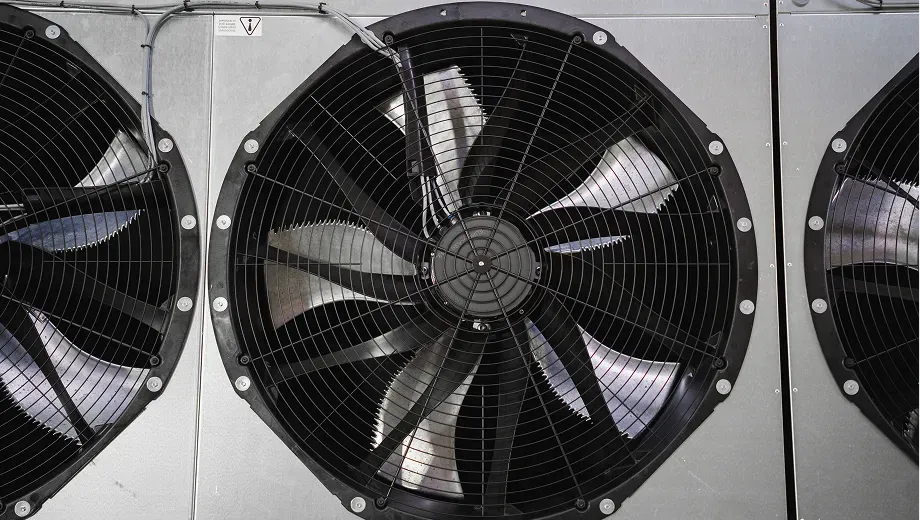 Heat pump fan detail
