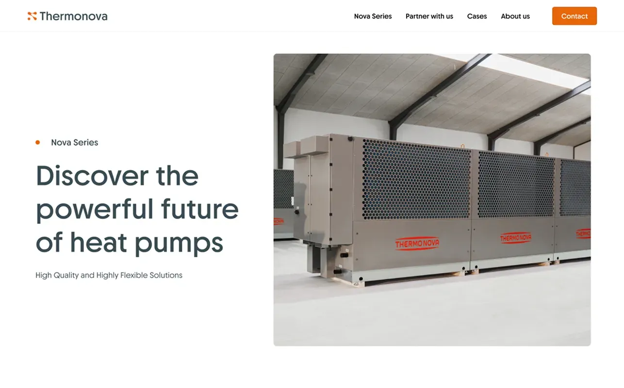 Product page on the new site